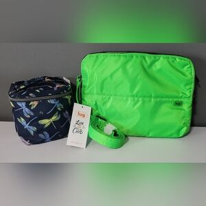 NWT Lug IPad/Crossbody Bag & Box Top Cosmetic Bag